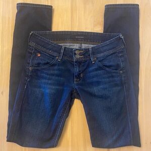 Hudson Jeans Collin Flap Pocket Double Button Dark Blue Denim Skinny Jeans 26